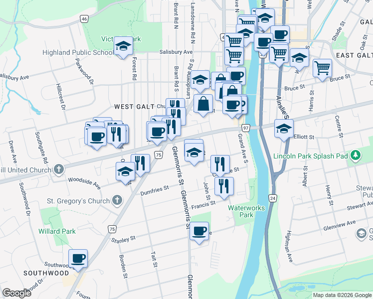 map of restaurants, bars, coffee shops, grocery stores, and more near 12 Davidson Street in Cambridge