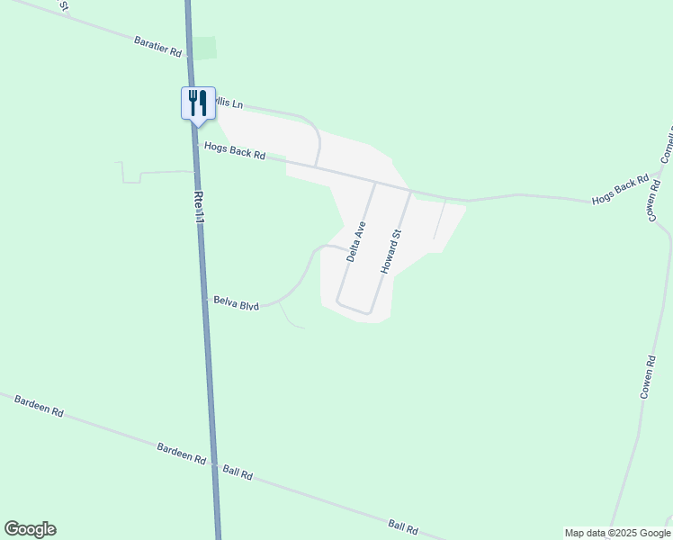 map of restaurants, bars, coffee shops, grocery stores, and more near 48 Delta Avenue in Hastings