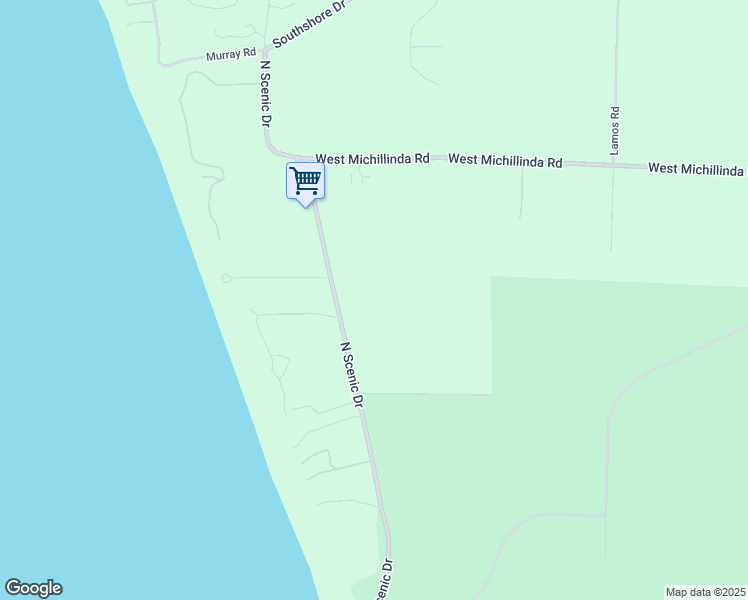 map of restaurants, bars, coffee shops, grocery stores, and more near 5190 North Scenic Drive in Whitehall