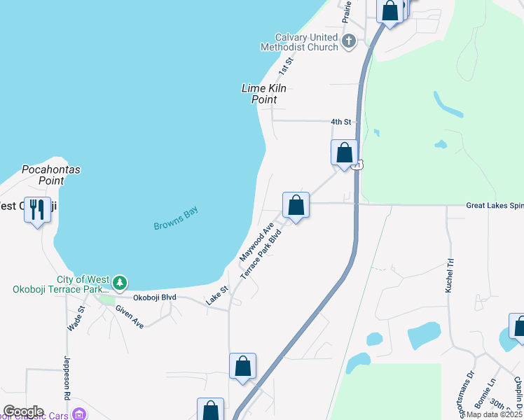 map of restaurants, bars, coffee shops, grocery stores, and more near 705 Milford Street in Milford