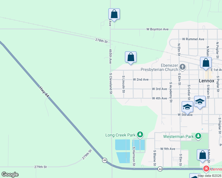 map of restaurants, bars, coffee shops, grocery stores, and more near 1099 West 3rd Avenue in Lennox