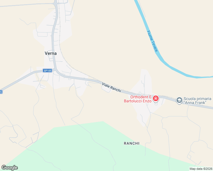 map of restaurants, bars, coffee shops, grocery stores, and more near Viale Ranchi in Verna