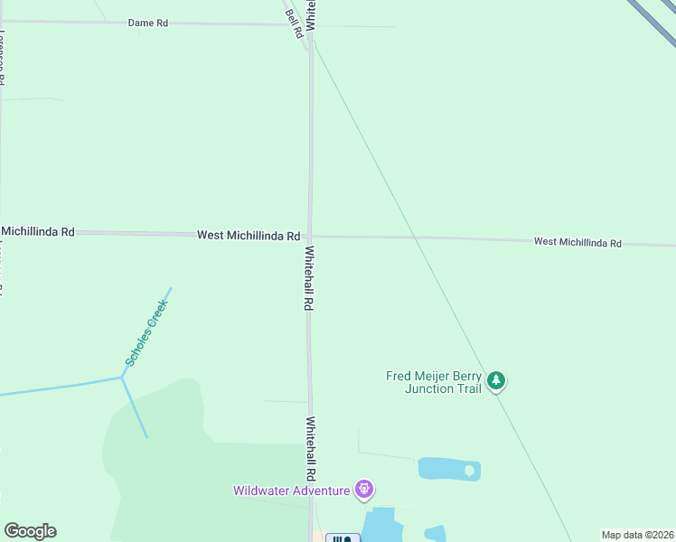 map of restaurants, bars, coffee shops, grocery stores, and more near 5282 Whitehall Road in Muskegon