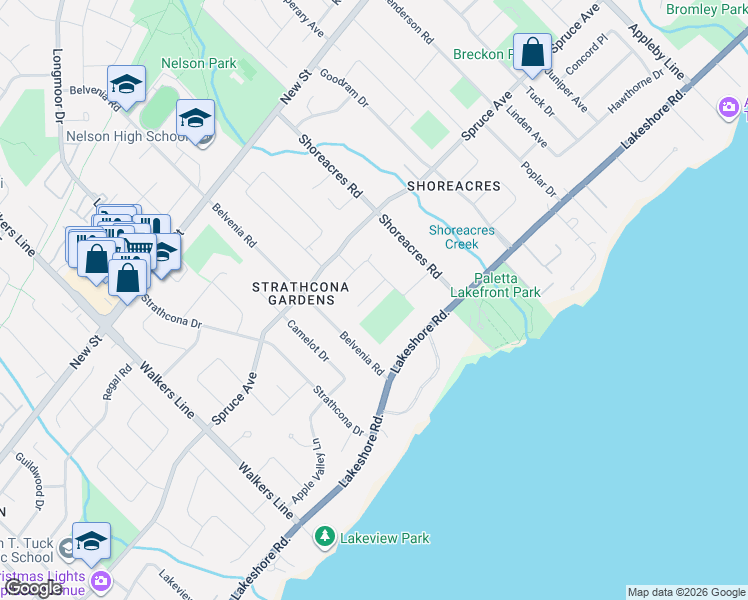 map of restaurants, bars, coffee shops, grocery stores, and more near 4190 Corrine Court in Burlington