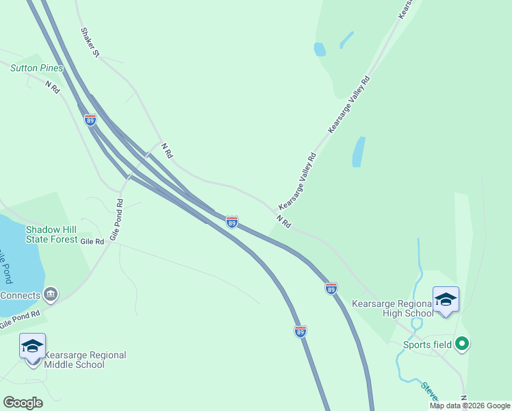 map of restaurants, bars, coffee shops, grocery stores, and more near 312 North Road in New London