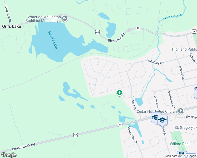 map of restaurants, bars, coffee shops, grocery stores, and more near 348 Freure Drive in Cambridge