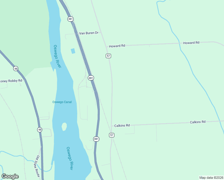 map of restaurants, bars, coffee shops, grocery stores, and more near 2767 County Route 57 in Fulton