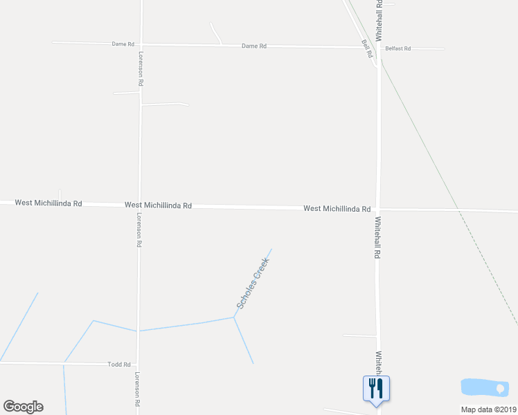 map of restaurants, bars, coffee shops, grocery stores, and more near 2198 West Michillinda Road in Muskegon