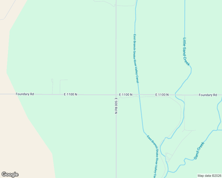 map of restaurants, bars, coffee shops, grocery stores, and more near 1100 North 1000 East in Shelley