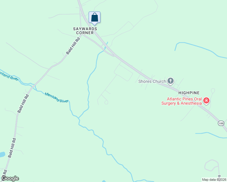 map of restaurants, bars, coffee shops, grocery stores, and more near Unnamed Road in Wells