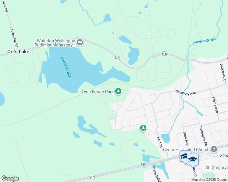 map of restaurants, bars, coffee shops, grocery stores, and more near 264 Freure Drive in Cambridge