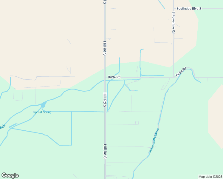 map of restaurants, bars, coffee shops, grocery stores, and more near 8249 Butte Road in Melba