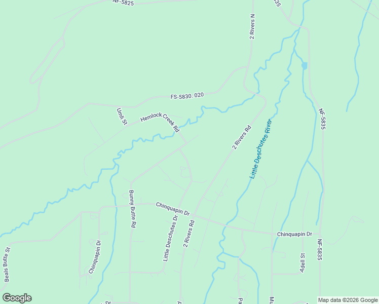 map of restaurants, bars, coffee shops, grocery stores, and more near 125177 Bunny Butte Road in Crescent