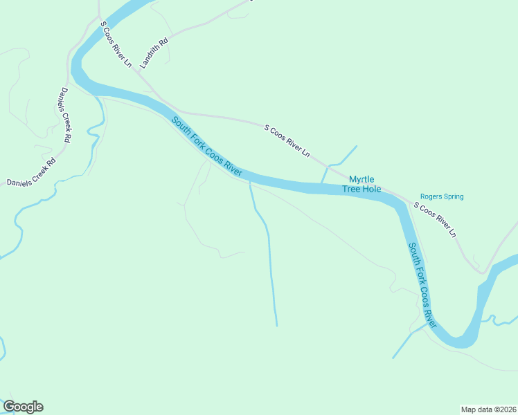 map of restaurants, bars, coffee shops, grocery stores, and more near 97204 Stian Smith Lane in Coos Bay