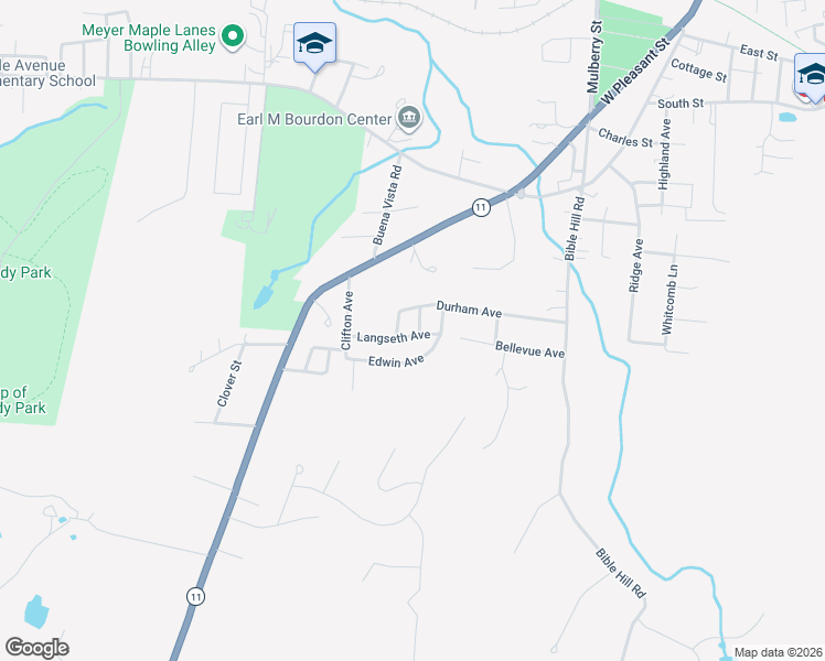 map of restaurants, bars, coffee shops, grocery stores, and more near 2 Stringer Ln in Claremont