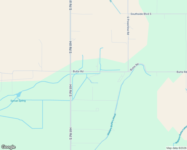 map of restaurants, bars, coffee shops, grocery stores, and more near 8249 Butte Road in Melba