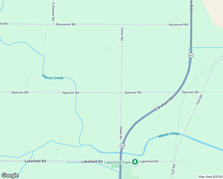 map of restaurants, bars, coffee shops, grocery stores, and more near 11600 Spencer Road in Saginaw