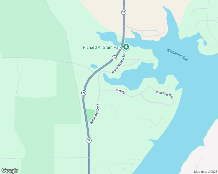 map of restaurants, bars, coffee shops, grocery stores, and more near E12552 Bay Road in Merrimac