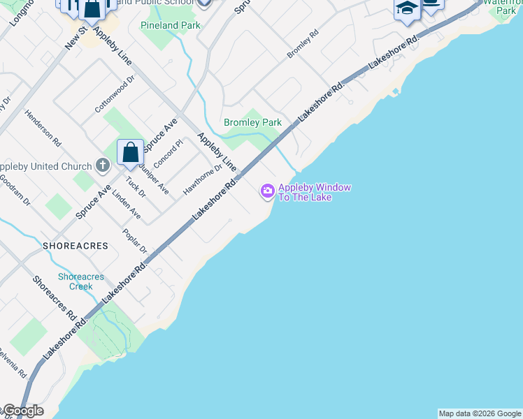 map of restaurants, bars, coffee shops, grocery stores, and more near in Burlington