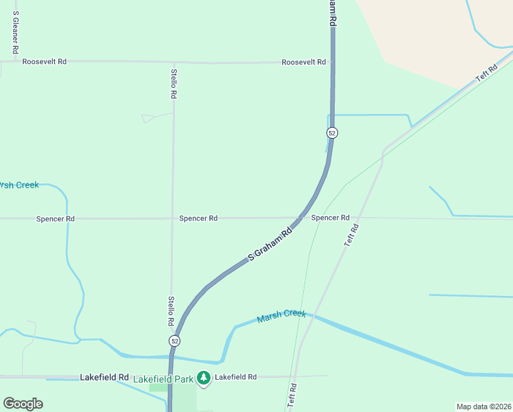 map of restaurants, bars, coffee shops, grocery stores, and more near 11278 Spencer Road in Saginaw