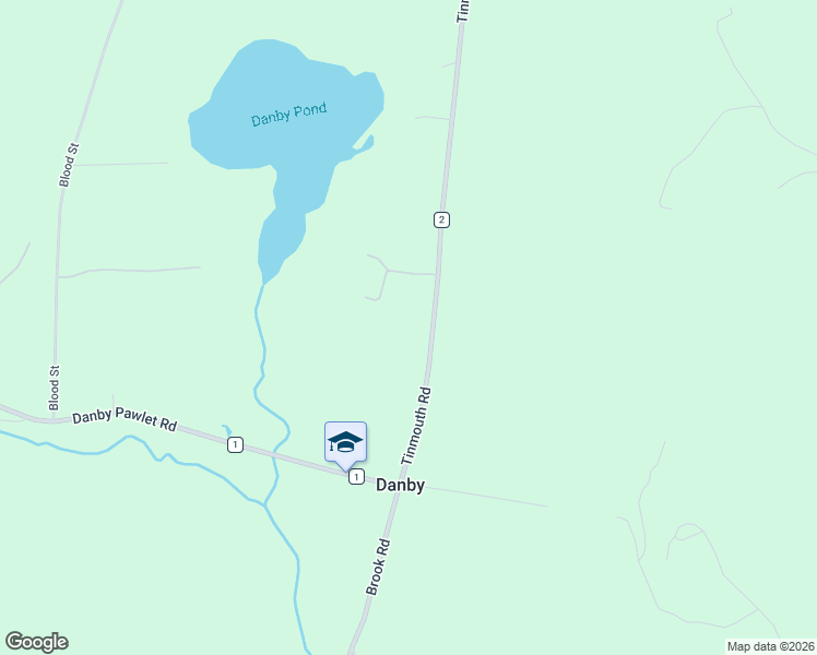 map of restaurants, bars, coffee shops, grocery stores, and more near 335 Tinmouth Road in Danby