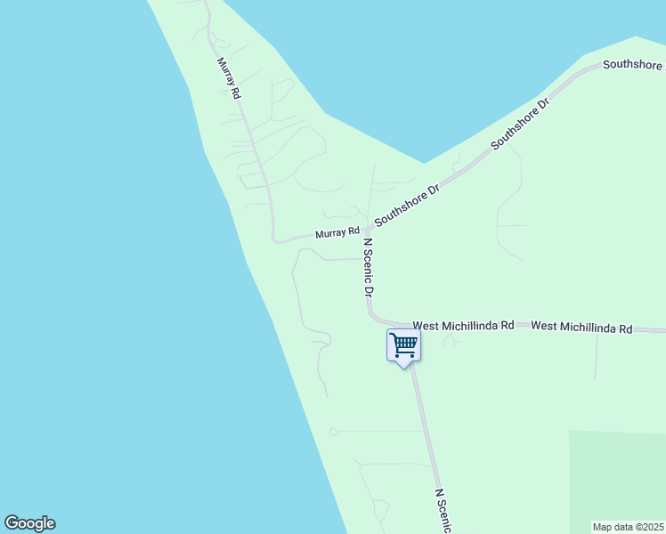 map of restaurants, bars, coffee shops, grocery stores, and more near 5459 North Scenic Drive in Whitehall