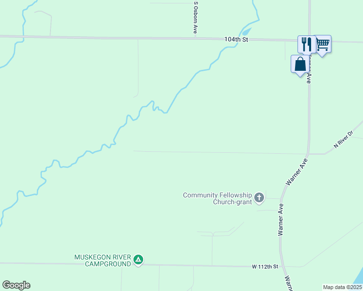 map of restaurants, bars, coffee shops, grocery stores, and more near 6097 West 108th Street in Fremont
