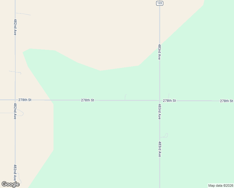 map of restaurants, bars, coffee shops, grocery stores, and more near 48268 278th Street in Canton