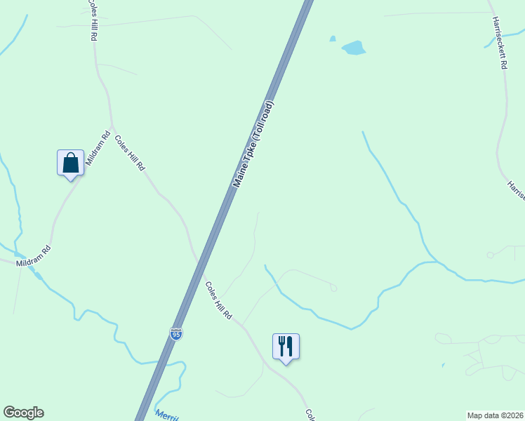 map of restaurants, bars, coffee shops, grocery stores, and more near 133 Ledgewood Lane in Wells