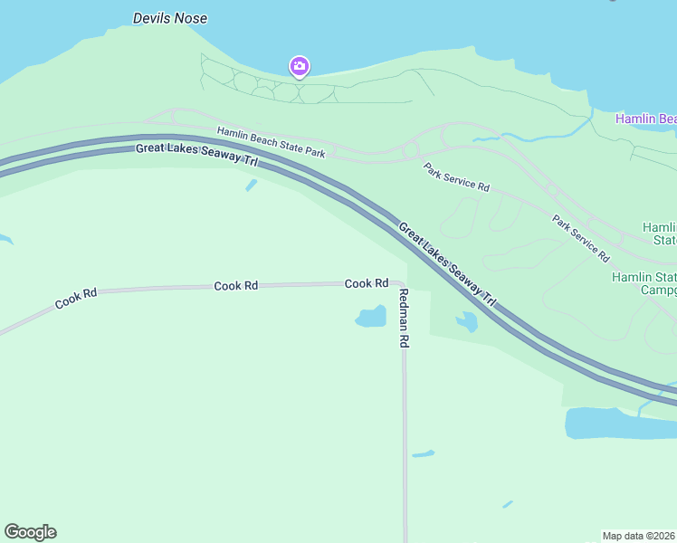 map of restaurants, bars, coffee shops, grocery stores, and more near 62 Cook Road in Hamlin