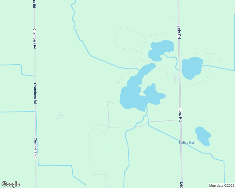map of restaurants, bars, coffee shops, grocery stores, and more near Leix Road in Mayville