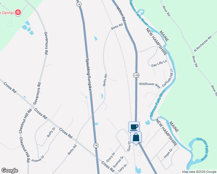 map of restaurants, bars, coffee shops, grocery stores, and more near 87 Betts Road in Rochester