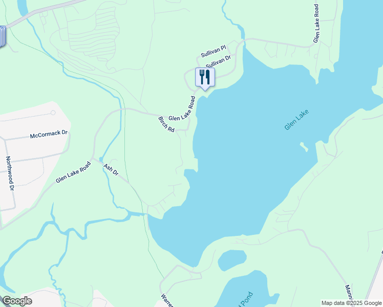 map of restaurants, bars, coffee shops, grocery stores, and more near 41 Birch Road in Lake George