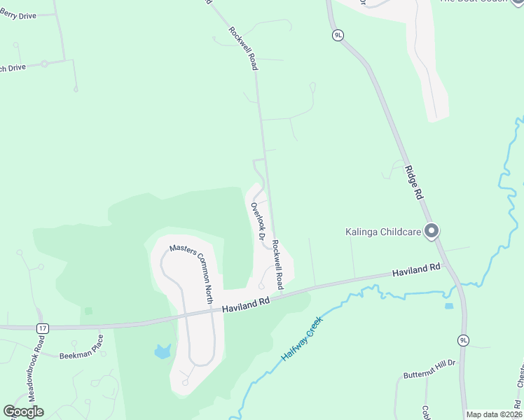 map of restaurants, bars, coffee shops, grocery stores, and more near 32 Overlook Dr in Queensbury