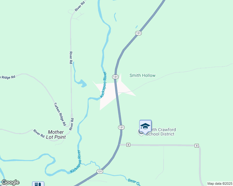 map of restaurants, bars, coffee shops, grocery stores, and more near 14176 Wisconsin 131 Trunk in Soldiers Grove