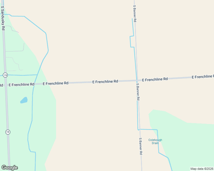 map of restaurants, bars, coffee shops, grocery stores, and more near 400 East Frenchline Road in Sandusky
