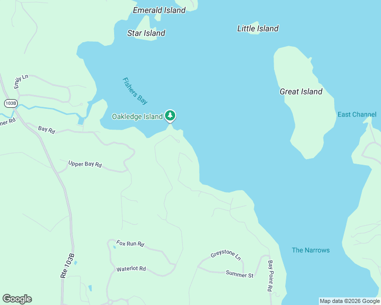 map of restaurants, bars, coffee shops, grocery stores, and more near 9 Bay Point Road in Sunapee