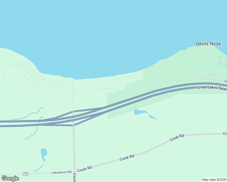 map of restaurants, bars, coffee shops, grocery stores, and more near 9669 Beachwood Park Road in Hamlin