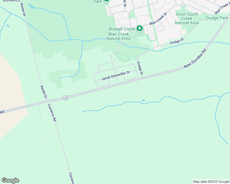 map of restaurants, bars, coffee shops, grocery stores, and more near 1249 New Dundee Road in Ayr