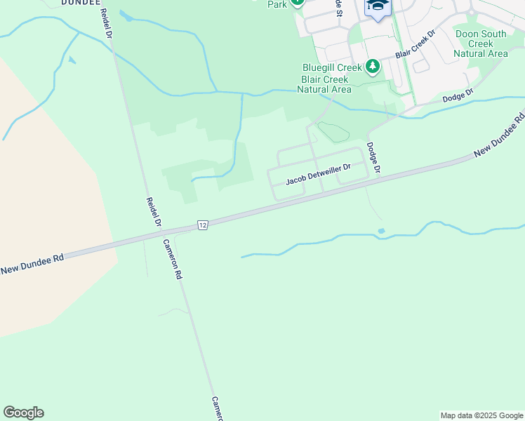 map of restaurants, bars, coffee shops, grocery stores, and more near 1314 New Dundee Road in Ayr