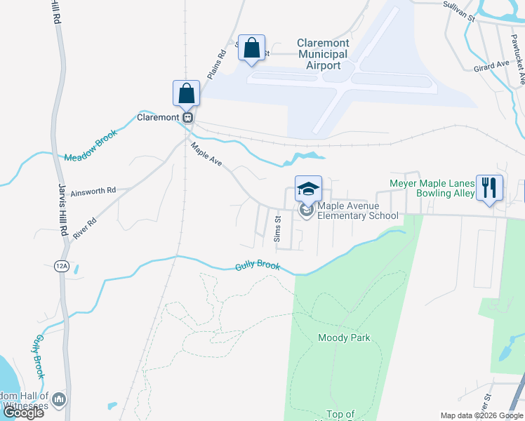 map of restaurants, bars, coffee shops, grocery stores, and more near 5 Pine Avenue in Claremont
