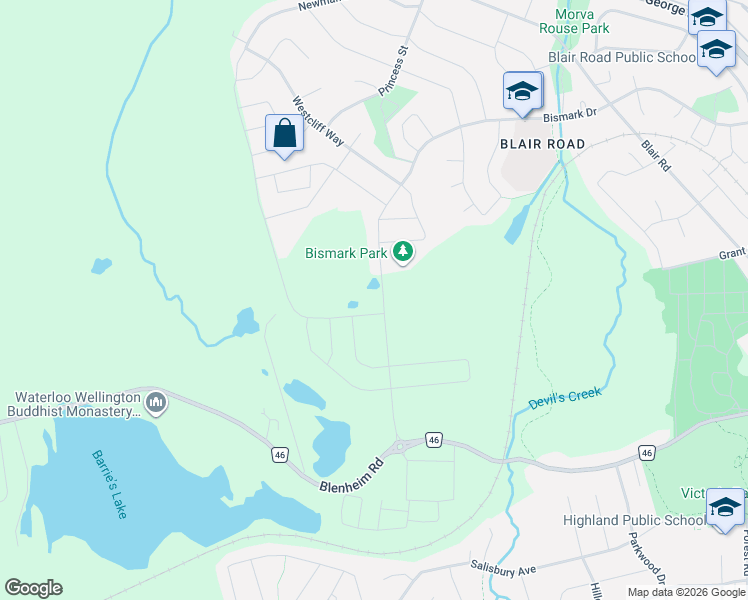 map of restaurants, bars, coffee shops, grocery stores, and more near 420 Newman Drive in Cambridge