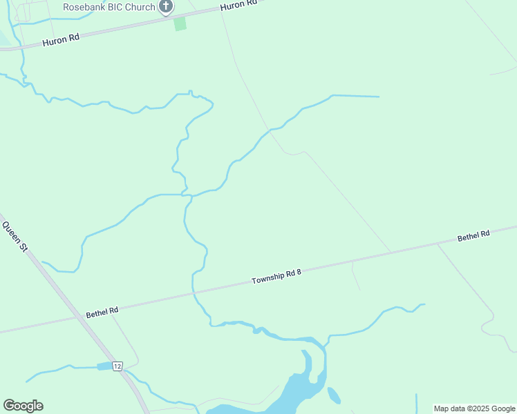 map of restaurants, bars, coffee shops, grocery stores, and more near 1398 Bethel Road in New Dundee