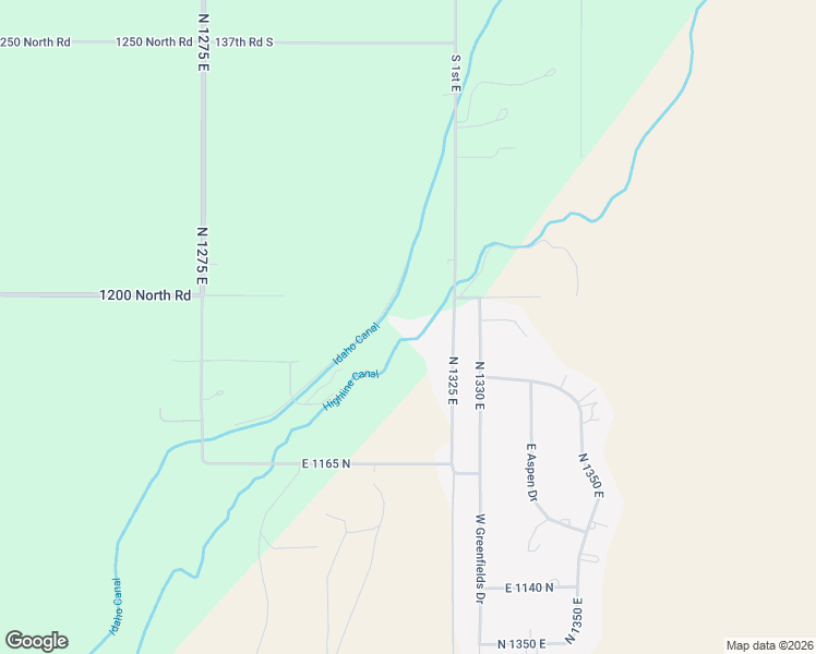 map of restaurants, bars, coffee shops, grocery stores, and more near 14444 South 1st East in Idaho Falls
