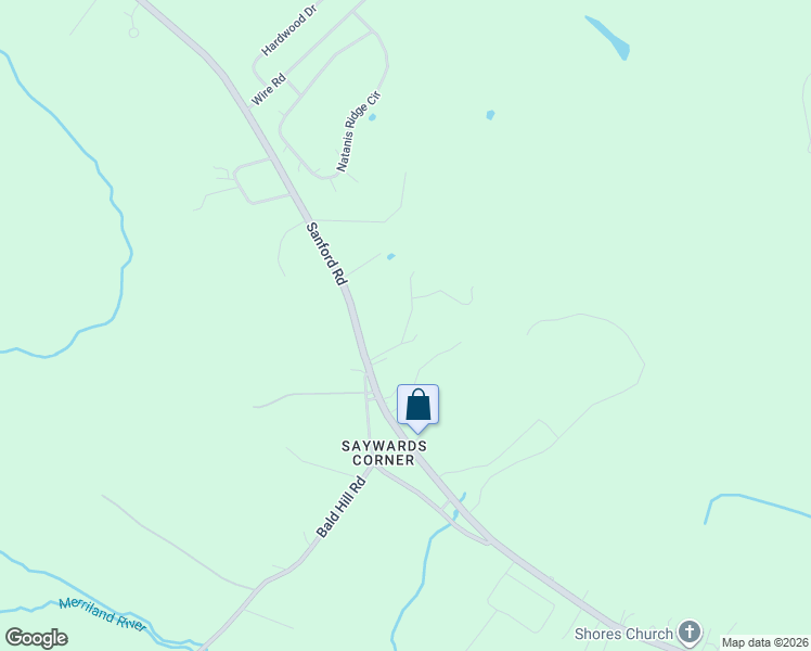 map of restaurants, bars, coffee shops, grocery stores, and more near Checkerberry Way in Wells