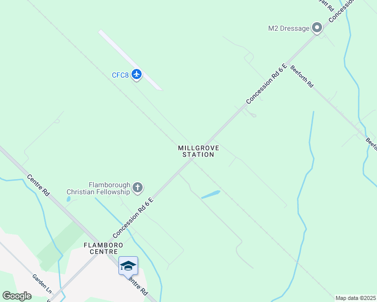 map of restaurants, bars, coffee shops, grocery stores, and more near 369 Concession Road 6 East in Hamilton