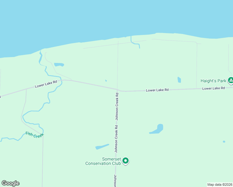 map of restaurants, bars, coffee shops, grocery stores, and more near Lower Lake Road in Barker
