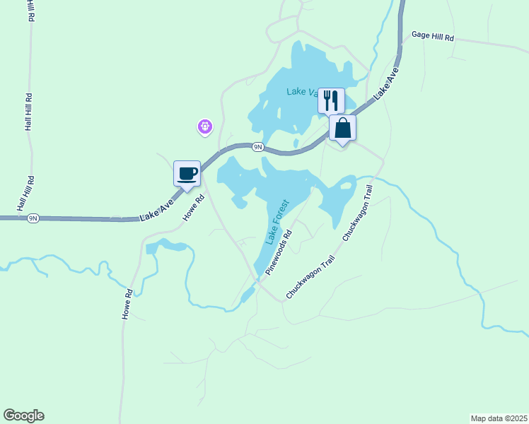 map of restaurants, bars, coffee shops, grocery stores, and more near 16 Tall Pines Drive in Lake Luzerne