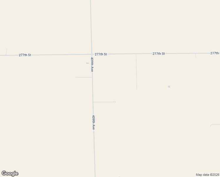 map of restaurants, bars, coffee shops, grocery stores, and more near 27724 409th Avenue in Parkston