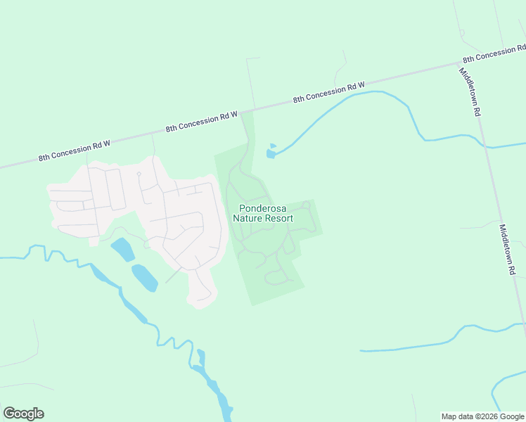 map of restaurants, bars, coffee shops, grocery stores, and more near 1218 Concession Road 8 West in Hamilton